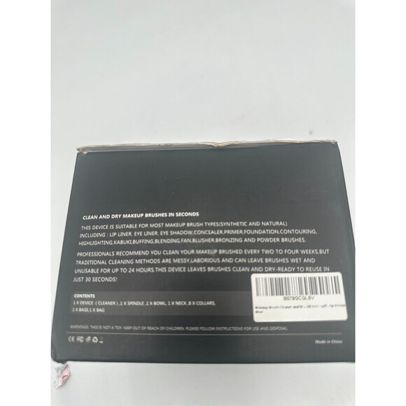 Vicksa Makeup Brush Cleaner Portable Electronic Automatic (Black) - Picture 5 of 7